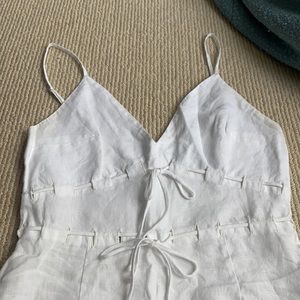 White Reformation Mini Dress